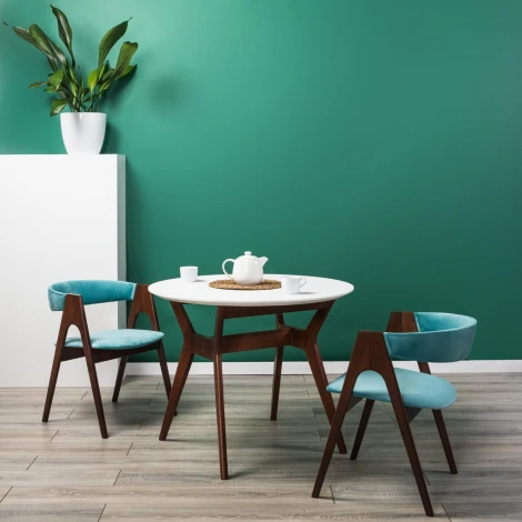 Стол R-Home Нарвик д.960 Белый Темный орех