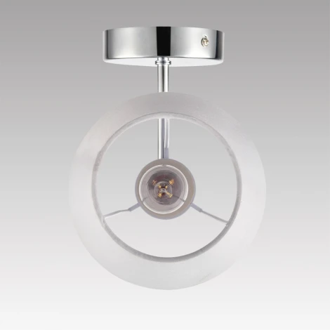 Бра с выключателем Lumion Karmen 8279/1W хром/серый, металл/керамика/текстиль Е14 1*40W 220V