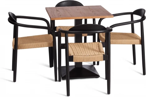 Стул MIDGARD Tetchair (Дерево вяз/Черный) арт.24416