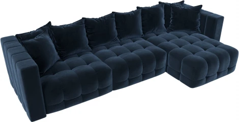 Диван угловой Лига-052 НПБ Лонг угол универсальный Лига Диванов (Велюр) арт.128820