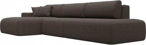 Диван угловой Лига-036 НПБ Модерн Лонг левый угол Лига Диванов (Рогожка) арт.124694L
