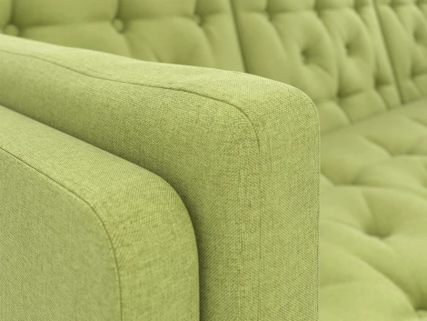 Диван Arsko Айверс Б венге зеленая рогожка