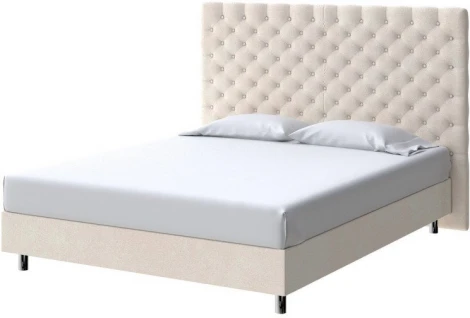 PROxSON Кровать Paris Boxspring Standart (Ткань: Велюр Casa Сахарный) 180x200