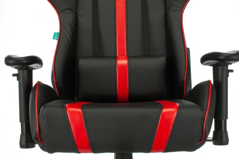 Кресло игровое Zombie A4 черный/красный эко.кожа с подголов. крестовина пластик