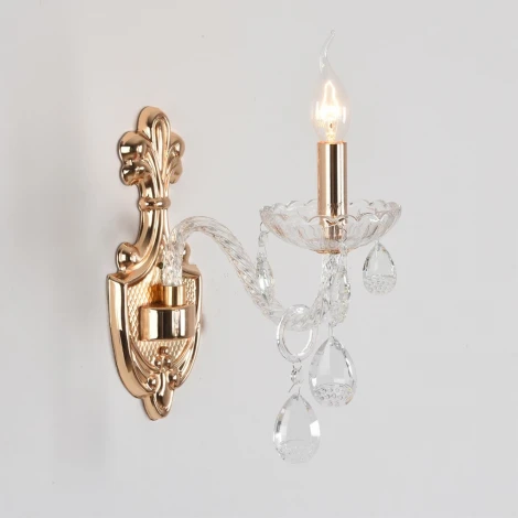 Бра Lumion Alissa 8376/1W золото/прозрачный, металл/хрусталь E14 40W 220V