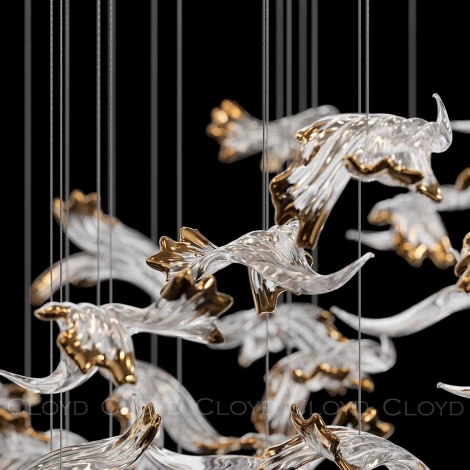 Потолочная люстра каскадная Cloyd Aeria 1703 60003