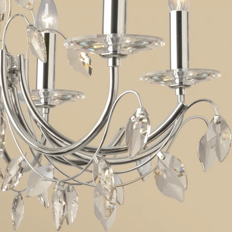 Подвесная люстра Reluce 08305-0.4-08 CR (220V, на цепи, подсвечник, свеча)