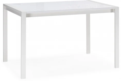 Стеклянный стол Woodville Линдисфарн 120(170)х80х75 белый кристалл / белый 551073