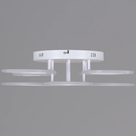 Потолочная люстра светодиодная на штанге с пультом Reluce 10320-0.3-4+4S WH