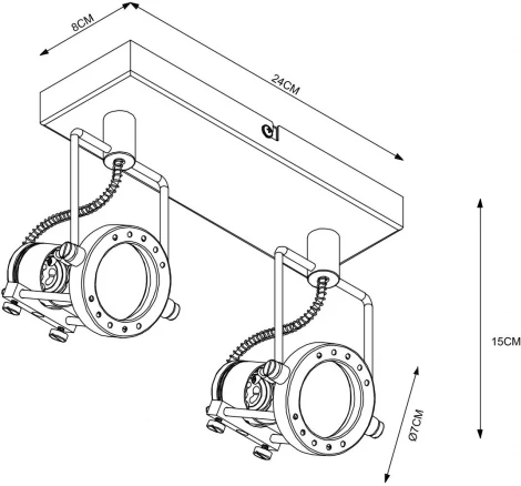 Спот Arte Lamp Costruttore A4300AP-2WH