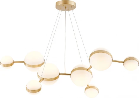 Подвесной светильник Favourite Asterismo 4448-8P (LED, 220V, на тросе, шарики, молекулы)