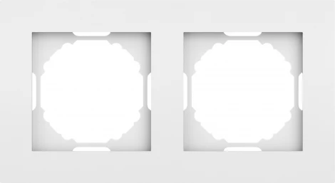 Рамка 2-я, матовый белый Donel A07 DE21233