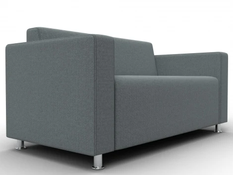 Диван прямой Лига-093 ВН (ДСП,Брус,Фанера,Рогожка/Серый) Лига Диванов 134955