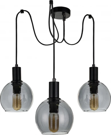 Подвесной светильник 33 ИДЕИ PND115.03.147.003BL-P01GR (220V, на проводе, шарики)