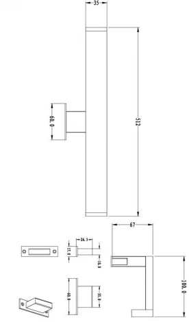 Настенный светильник Deko-Light Mirror 687063 (LED, 12V, споты для зеркала, IP44)