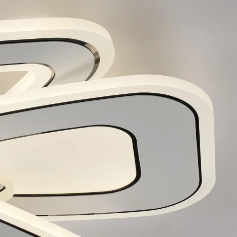 Потолочная люстра светодиодная Lumion Jazz 8015/160CL белый, хром/белый металл/акрилл LED 160W 220V 3000-6000K