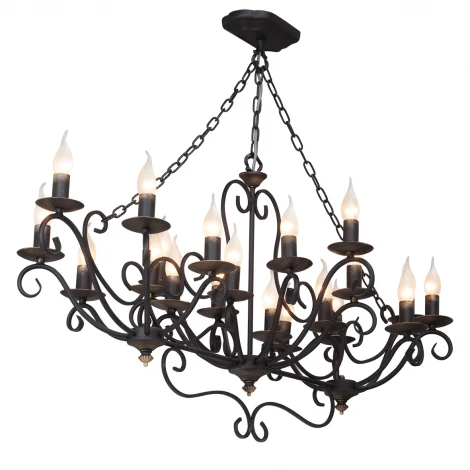 Подвесная люстра Vitaluce V1020/20 (220V, ковка, на цепи, свеча)