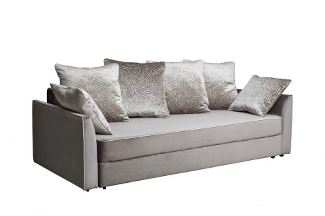 Диван Морес(Mores)(K)/VD кант трехмест.раскл. вельвет беж. 226*103*94 Garda Decor 179VD-MORES(K)-Velv SBEG+Velv ECRU+Umbr SBEG