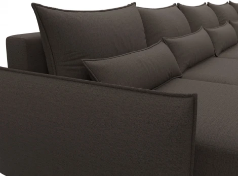 Диван п-образный Лига-051 НПБ МегаЛонг Лига Диванов (Рогожка) арт.128673