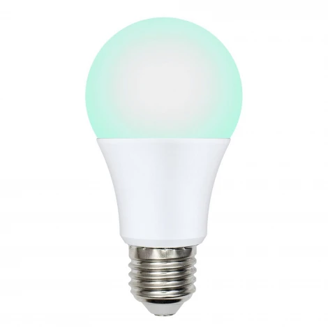 Лампочка светодиодная шар белая E27 9W Uniel LED-A60-9W/SCBG/E27/FR/DIM IP65 PLO65WH