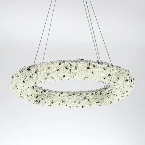 Подвесной светильник светодиодный хрустальный с регулировкой цветовой температуры Modelux MODESTYLE MS.6000.600 CR