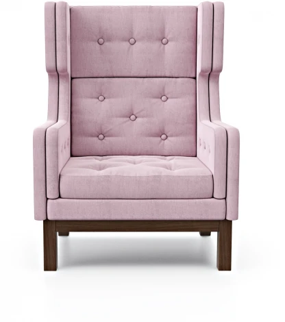Кресло Arsko Айверс Хай Орех шенилл розовый