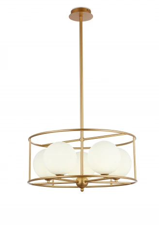 Потолочная люстра на штанге Simple Story 1145 1145-5PL (220V, шарики)