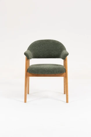 Стул обеденный Tavu с деревянными ножками зеленый Stool Group арт.УТ000041726