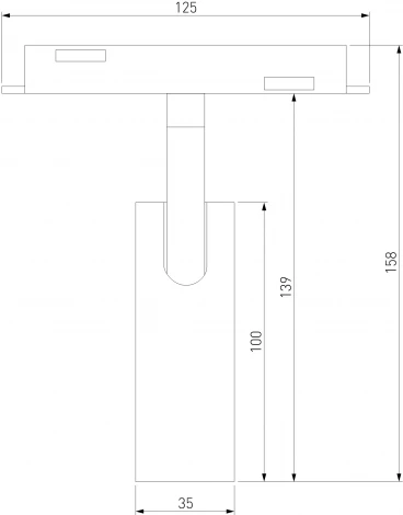 Трековый светильник магнитный 7W 4200K Cubo (латунь) Elektrostandard Slim Magnetic 85035/01 (LED, 48V)