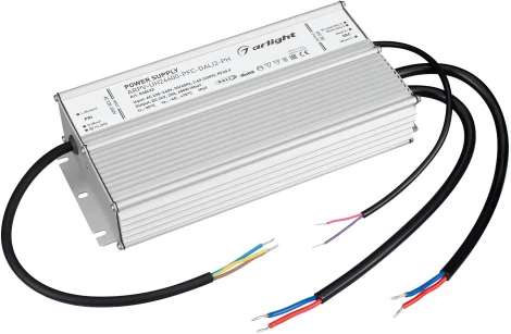 Блок питания ARPV-UH24600-PFC-DALI2-PH (24V, 25A, 600W) (Arlight, IP67 Металл, 7 лет) 048622