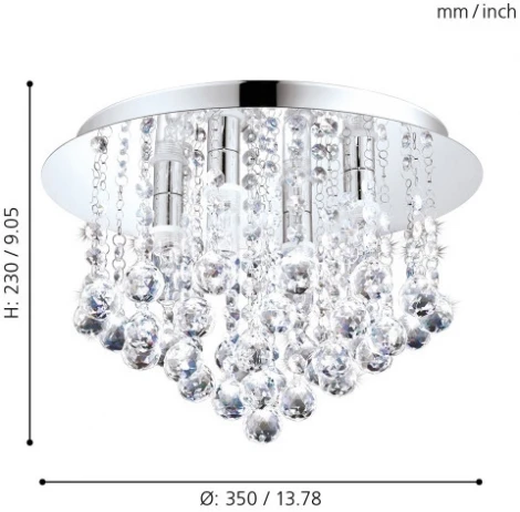 Потолочный светильник буше круглый Eglo Almonte 94878 (220V, IP44)