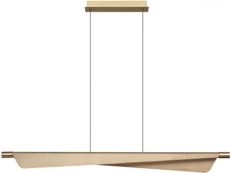 Подвесной светильник Odeon Light Linea 7017/24LB c сенсорн. выкл (диммер яркости) металл/акрил латунь брашинг IP20 24W CRI 90 3000K 220V (LED, на проводе)