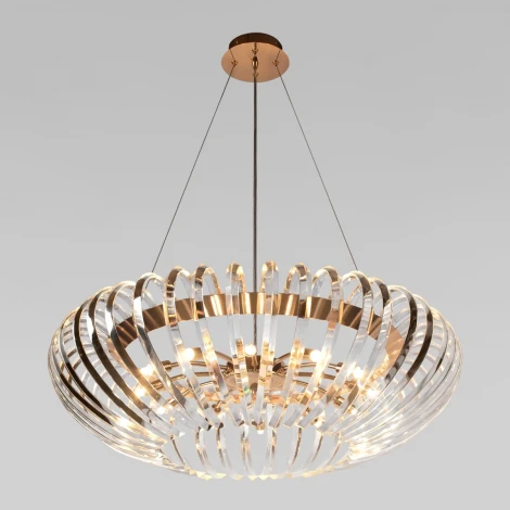 Подвесная люстра Loft It Dakota 10300/800 French gold (220V, хрусталь, на тросе)