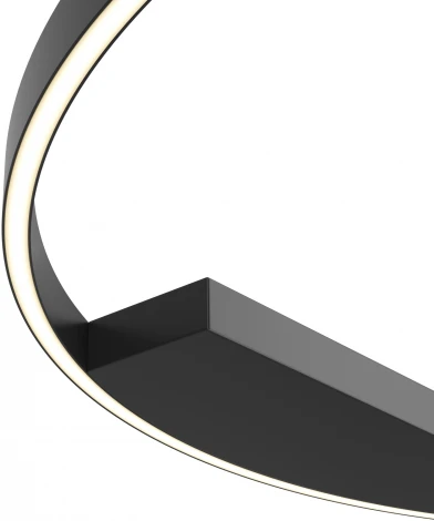 Потолочный светильник круглый Maytoni Rim MOD058CL-L65BK (LED, 220V, кольцо)