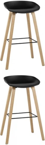 Стул барный LIBRA ЧЕРНЫЙ 2 шт Stool Group (арт.УТ000038343)