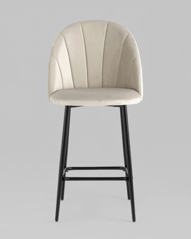 Стул полубарный Логан SN велюр бежевый Stool Group УТ000042210