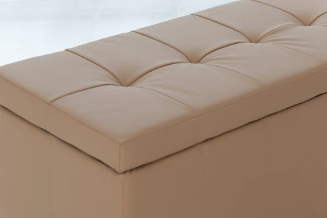 Банкетка Dreambag Лонг Бежевая ЭкоКожа 13120