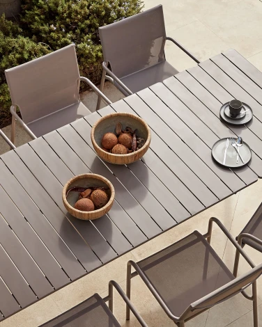 Zaltana Алюминиевый стул для улицы, окрашенный в коричневый матовый цвет La Forma (ex Julia Grup) арт.117352