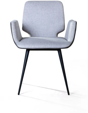 Стул с подлокотниками Top Concept Adam, рогожка комби серый