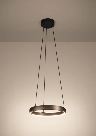 Подвесной светильник светодиодный Eglo Trabuco 390449 с регулировкой цветовой температуры 2X19W LED 2200-6500K, 9600lm, алюминий, сталь, черный, коричневый, белый