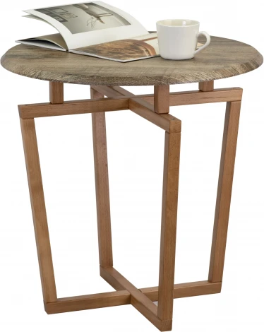 Стол журнальный Рилле 440 пленка дуб крымский состаренный/ бук от фабрики Mebelik