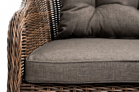 Диван двухместный плетенный из ротанга, цвет коричневый 4SIS Равенна YH-C2104W brown