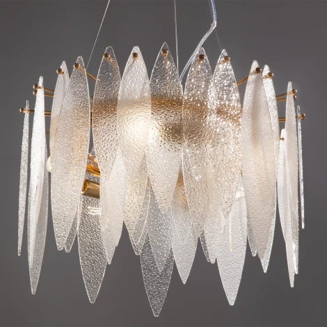 Подвесная люстра Lucrecia FR5217PL-05FG Freya (220V, на тросе, круглые)