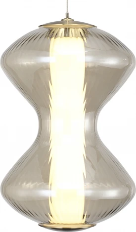 Подвесной светильник ST Luce Spine SL6136.203.01 золото/коньячный LED 1*6W 3000K (220V, на проводе)