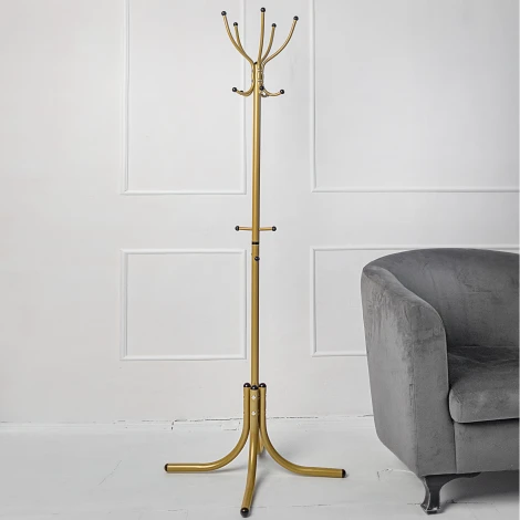 Вешалка напольная М 10 золото от фабрики Mebelik