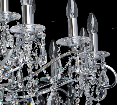 Подвесная люстра Chiaro Сюзанна 458010524 (220V, на цепи, подсвечник, свеча)