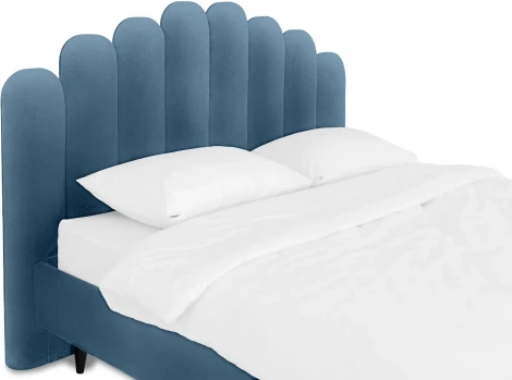 Кровать Queen II Sharlotta L 1600 ОГОГО (арт.577061), (Ткань/Голубой)