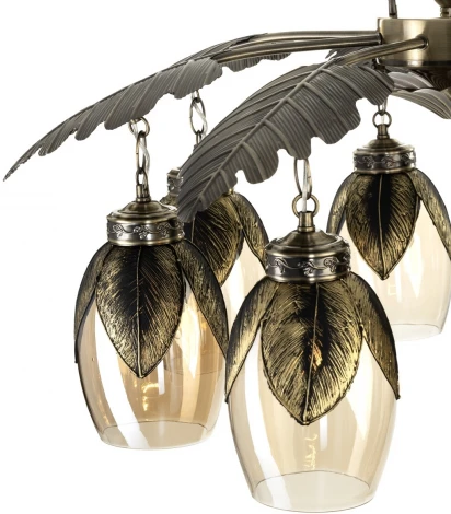 Подвесная люстра Citilux Garuda CL420183 (220V, на цепи, листья)