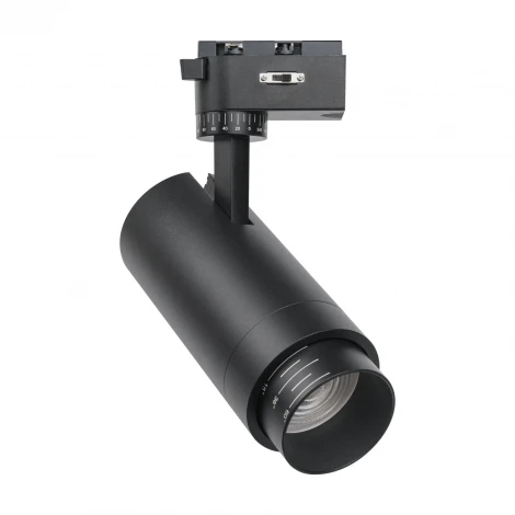 Трековый светильник однофазный светодиодный Favourite Practica 4867-1U LEDx10/20/30W 220V 1004/1768/2312LM 3000-6000K, zoom: 15-60