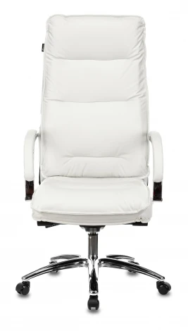 Кресло руководителя Бюрократ T-9927SL слоновая кость кожа крестовина металл хром